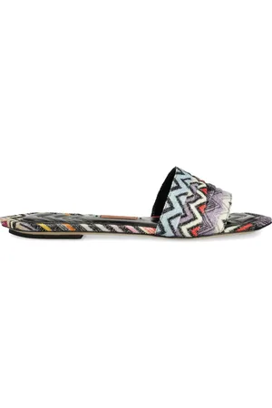 Missoni Sandali slip-on con motivo chevron