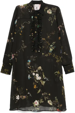 SEMICOUTURE Abito midi a fiori
