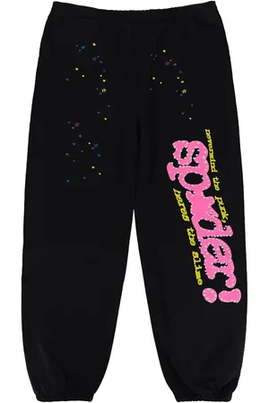 Sp5der Pantaloni sportivi "Black" con stampa