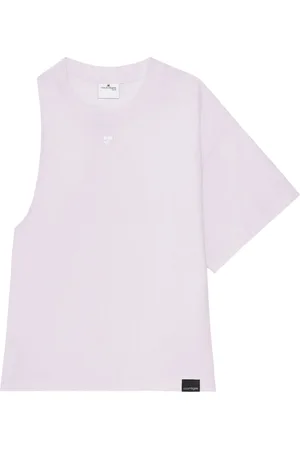 Courrèges T-shirt monospalla in jersey