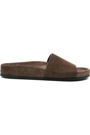 Tom Ford Sandali slides in pelle scamosciata