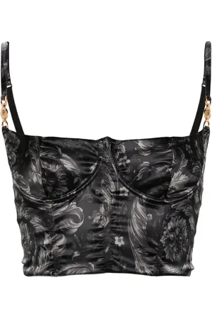VERSACE Top con stampa Barocco
