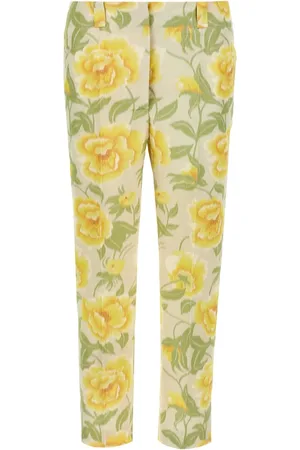 Kenzo Pantaloni con stampa Peonies