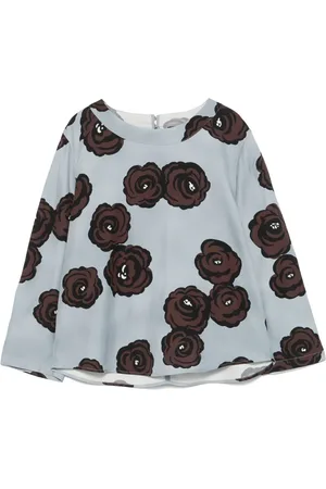 Luisa Cerano Blusa con stampa a fiori
