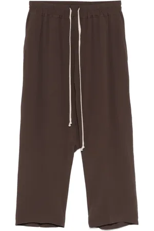 Rick Owens Pantaloni crop con coulisse