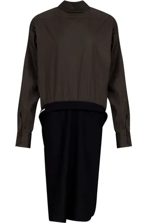 Maison Margiela Abito midi con design a inserti