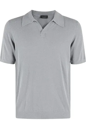 Roberto Collina Polo in misto cotone con logo