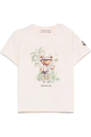 Moncler T-shirt in cotone con motivo Teddy Bear
