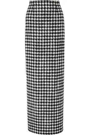 Carolina Herrera Gonna con motivo pied-de-poule