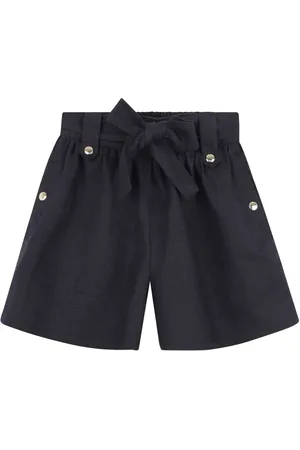 Chloé Shorts in lino con fiocco