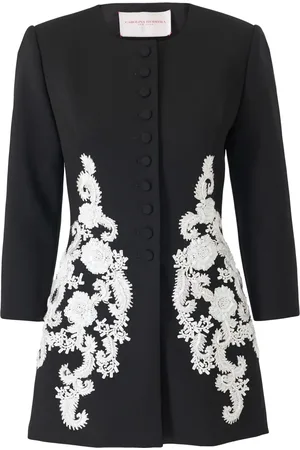 Carolina Herrera Giacca senza colletto con ricamo