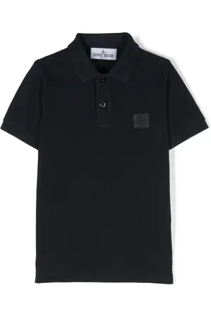 Stone Island Polo con applicazione Compass