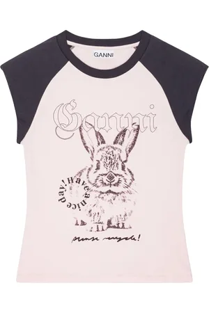 Ganni T-shirt con stampa