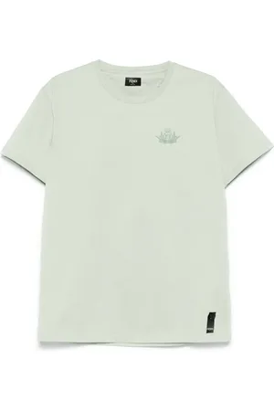 Fendi T-shirt con logo ricamato