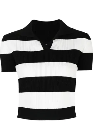 JUUN.J T-shirt a righe crop