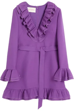 VALENTINO GARAVANI Abito corto in crêpe couture