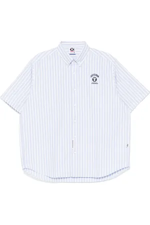 A Bathing Ape Camicia APENOW a righe con logo