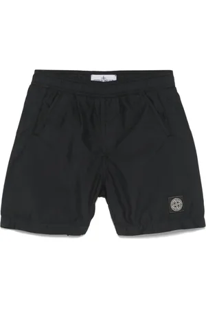 Stone Island Costume da bagno con applicazione Compass