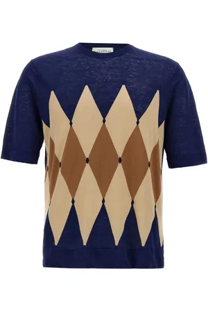 BALLANTYNE T-shirt a rombi jacquard
