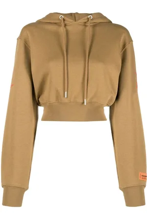 Heron Preston Felpa crop con stampa