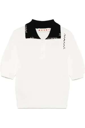 Marni Polo con colletto a contrasto