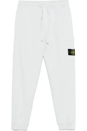 Stone Island Pantaloni sportivi con applicazione Compass