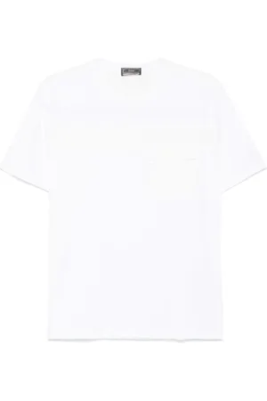 HERNO T-shirt con logo goffrato