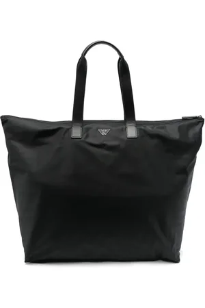 Emporio Armani Borsa tote con placca logo