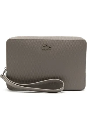 Lacoste Clutch Chantaco in pelle e piqué