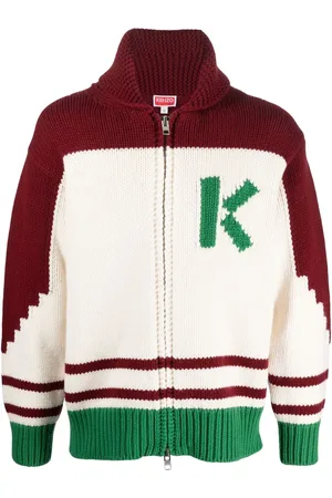 Kenzo Cardigan con intarsio a fiori