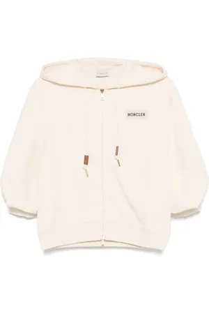 Moncler Felpa in cotone con cappuccio e zip