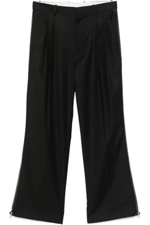 Helmut Lang Pantaloni plissettati con zip