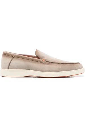 santoni Mocassini in pelle scamosciata