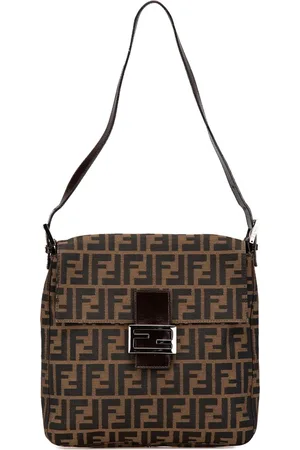 Fendi Borsa a spalla in tela con motivo Zucca 2010-2024