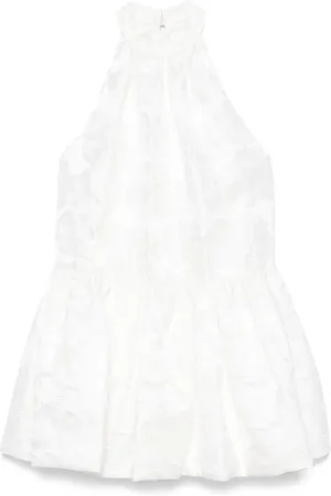 By Malina Abito midi a fiori jacquard