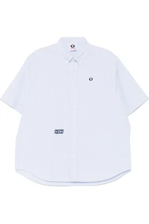 A Bathing Ape Camicia APENOW a righe con logo