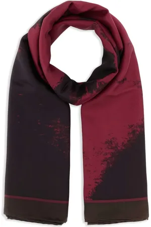 Alexander McQueen Sciarpa con stampa astratta