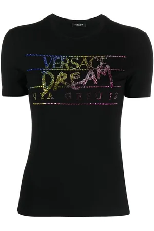 VERSACE T-shirt con strass
