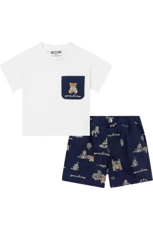Moschino Set con shorts in cotone