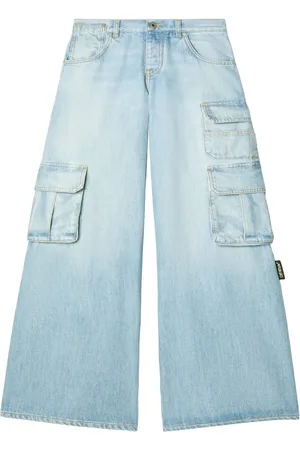 OFF-WHITE Jeans a gamba ampia