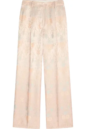 DRIES VAN NOTEN Pantaloni con motivo jacquard