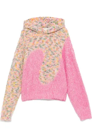 ERL Felpa in maglia con cappuccio