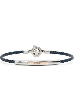 BARAKA Bracciale a catena con logo inciso