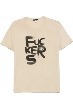 R13 T-shirt con stampa grafica
