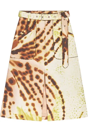 DRIES VAN NOTEN Gonna midi con stampa
