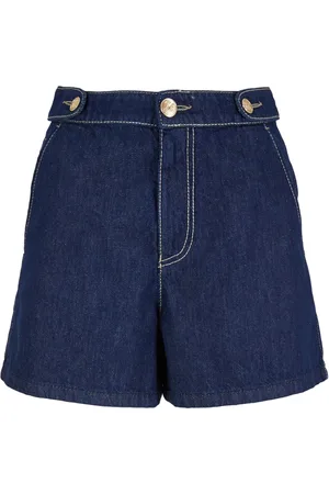 Emporio Armani Shorts denim con cuciture a contrasto