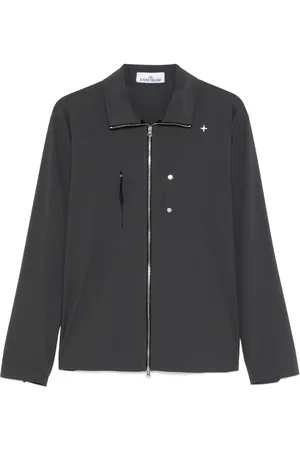 Stone Island Giacca-camicia con ricamo