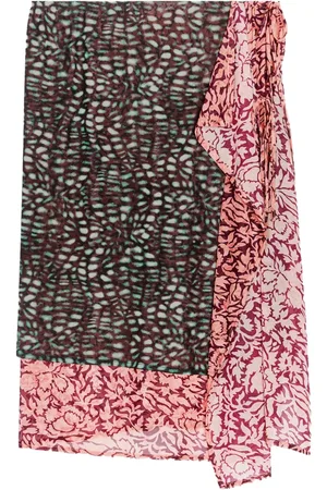 DRIES VAN NOTEN Gonna midi con design a strati