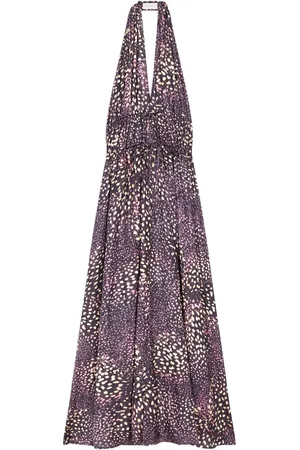 DRIES VAN NOTEN Abito lungo con scollo all