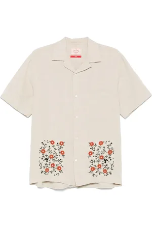Portuguese Flannel Camicia con ricamo a fiori
